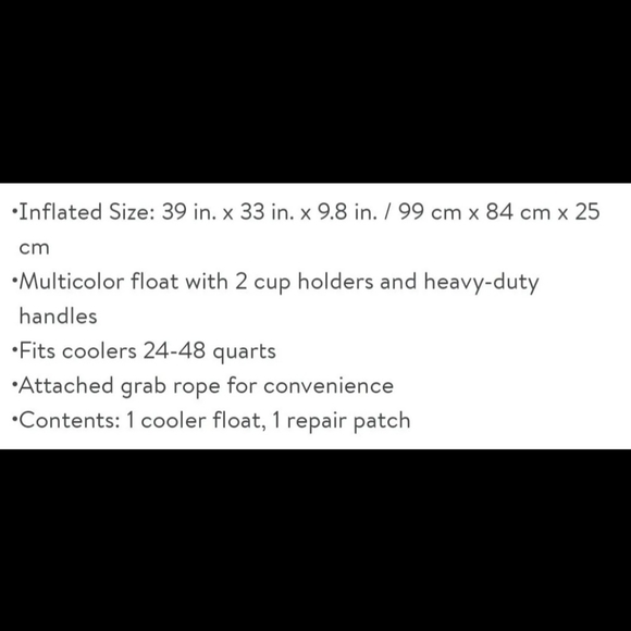 Ozark Trail Floating Cooler Float 2 Cup Holders Heavy Duty Handles 33x39 NIB - Picture 10 of 10